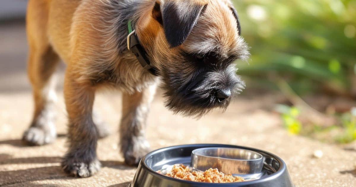 Border-terrier-puppy-food